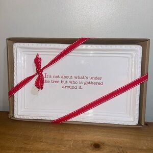 Mud Pie 2017 Accent Message Tray NWT Christmas